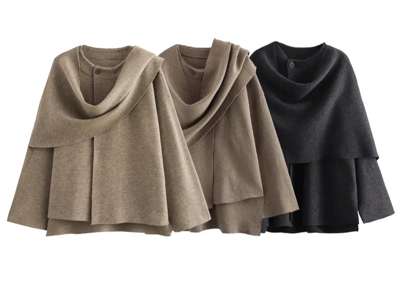 lush Winter Coats for Women Asymmetric Scarf Demi