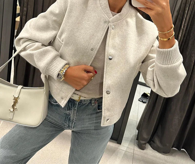 Jacket Cropped Bomber