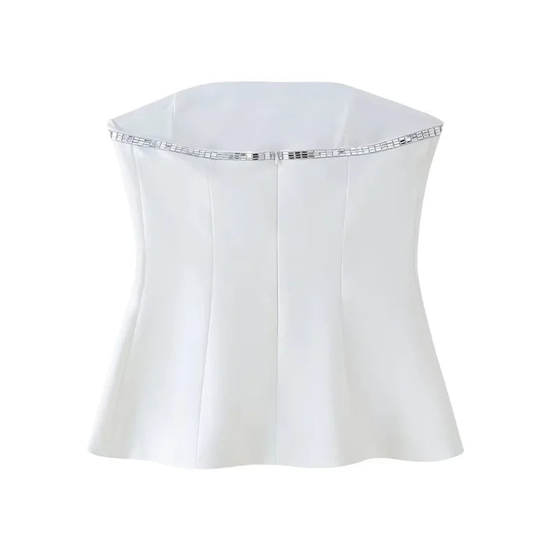 Corset Tops Sleeveless Backless
