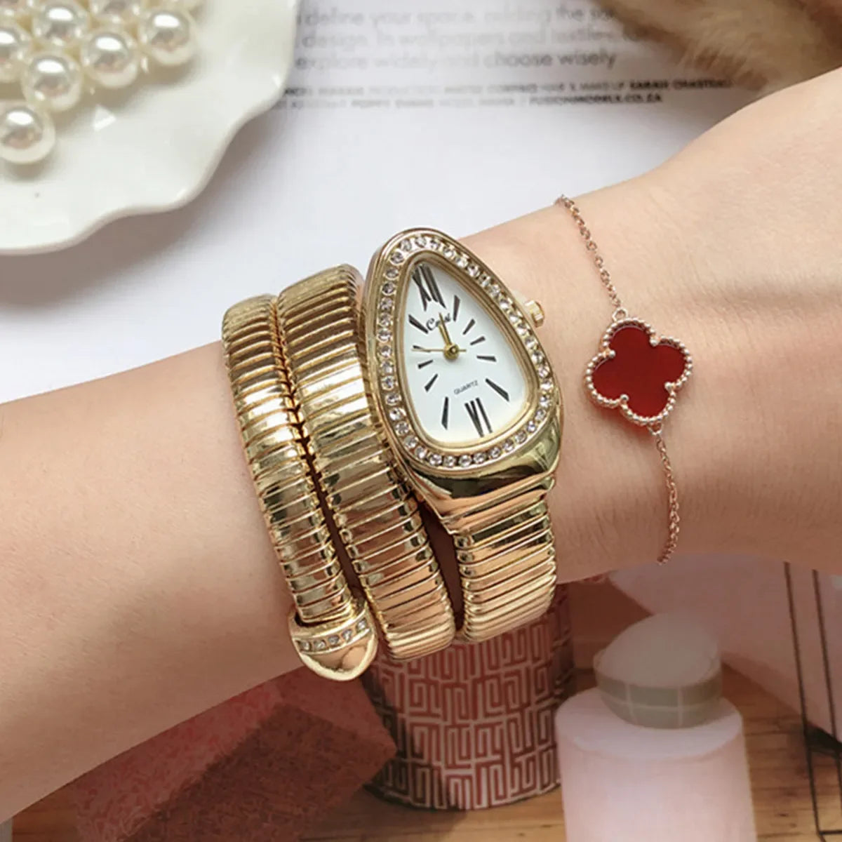 Quartz Watch Luxury Ladies