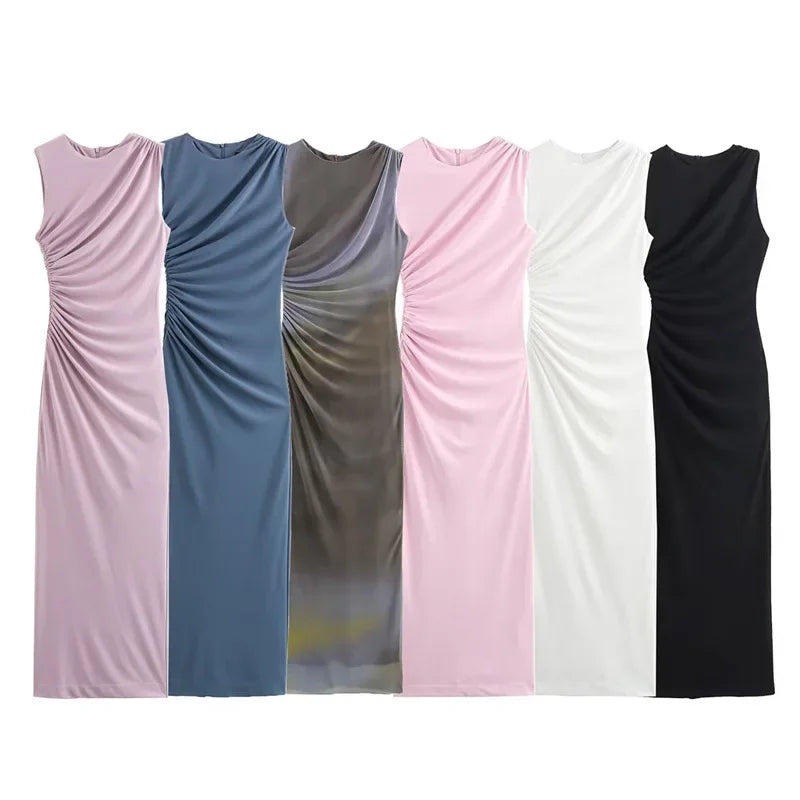 Slimming Midi Dress Elegant
