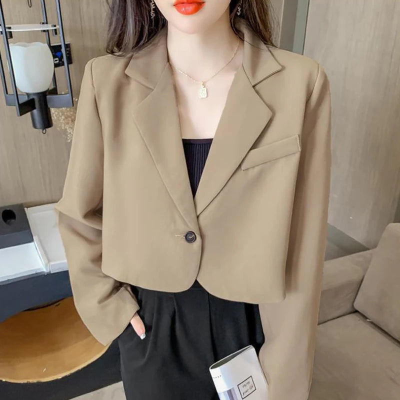 Cropped Blazers Button