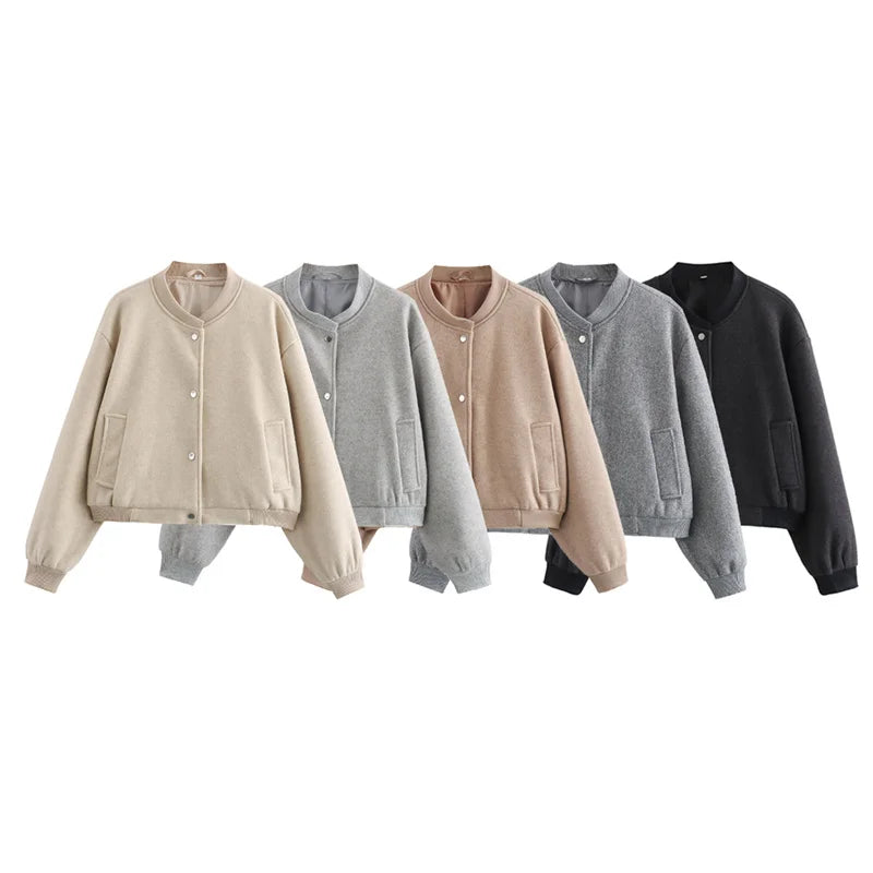 Jacket Cropped Bomber