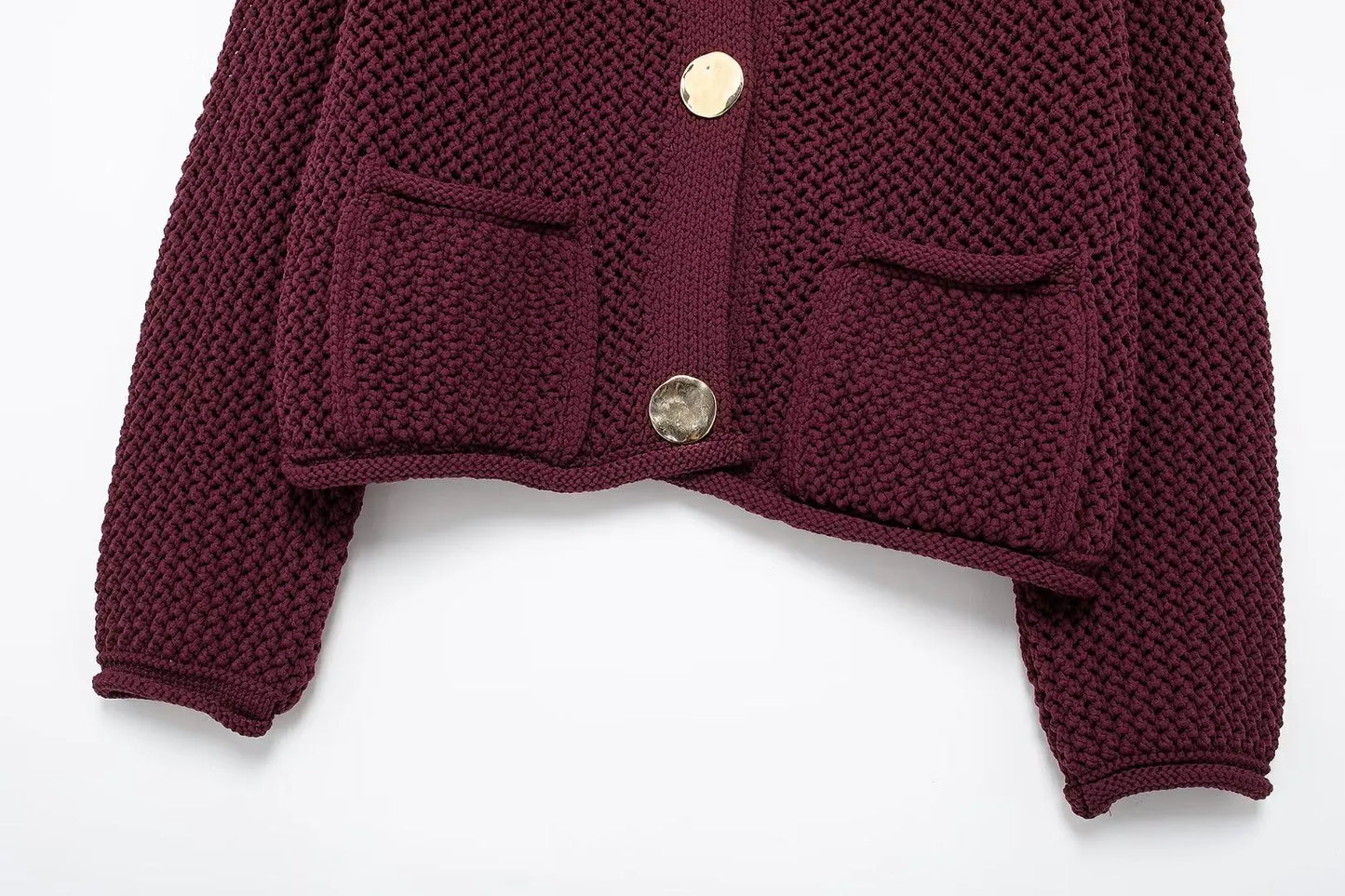 Cropped Cardigans Sleeve