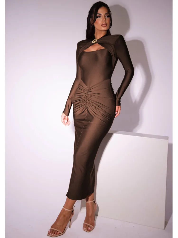 Dress Hollowed Out Slim