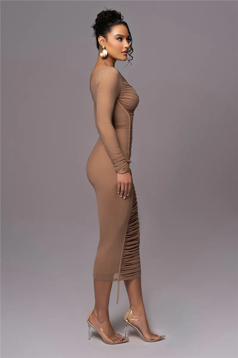 Long Sleeve Midi Dress