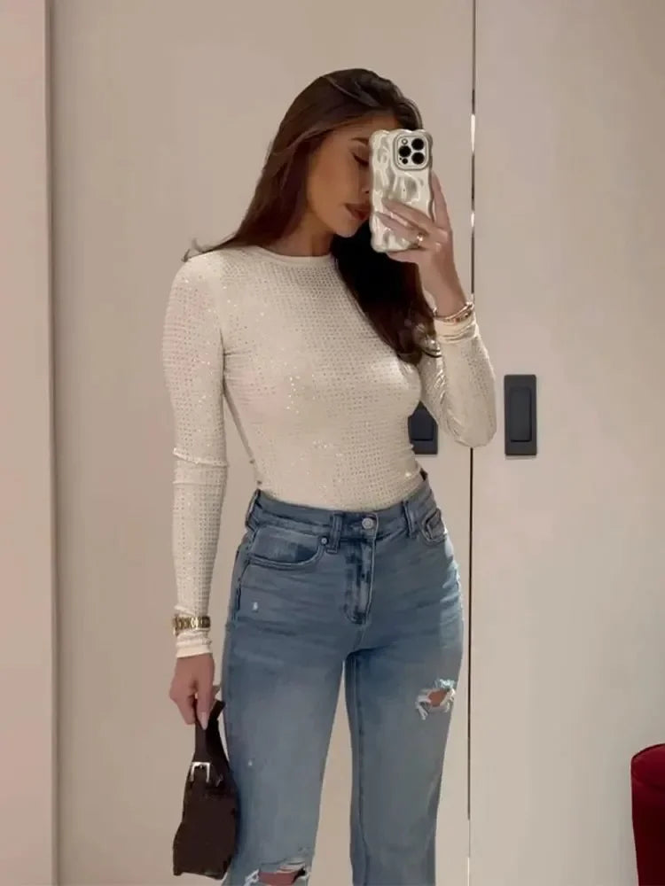 Neck Long Sleeve T-shirt