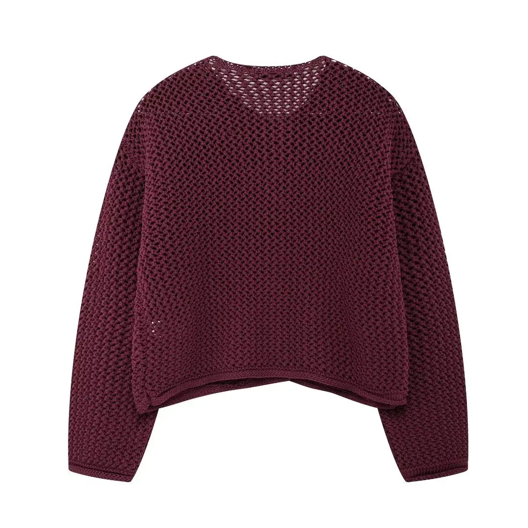 Cropped Cardigans Sleeve