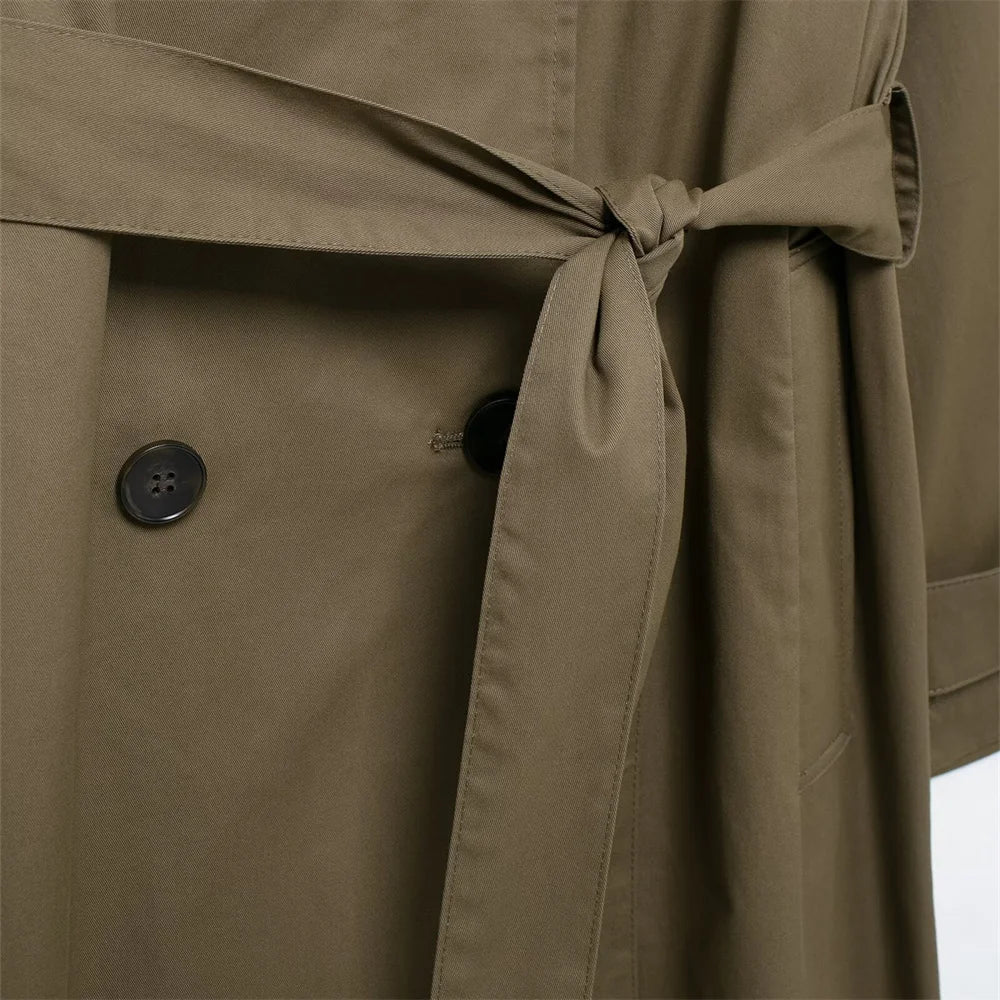 Belt Midi Wind Coat Coat