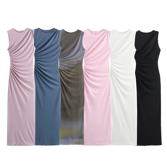Slimming Midi Dress Elegant