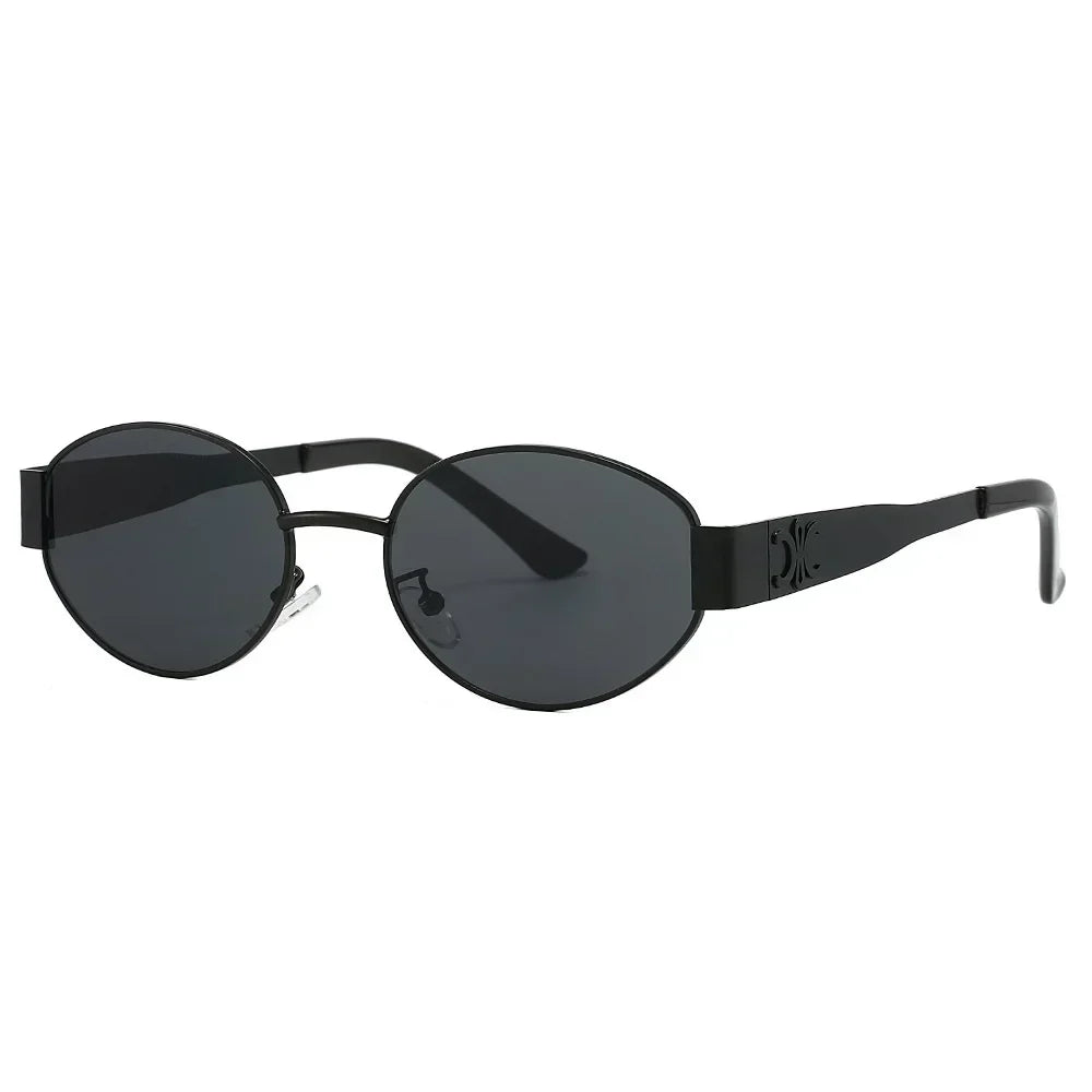 Luxury Metal Brand Sunglasses Unisex Designer