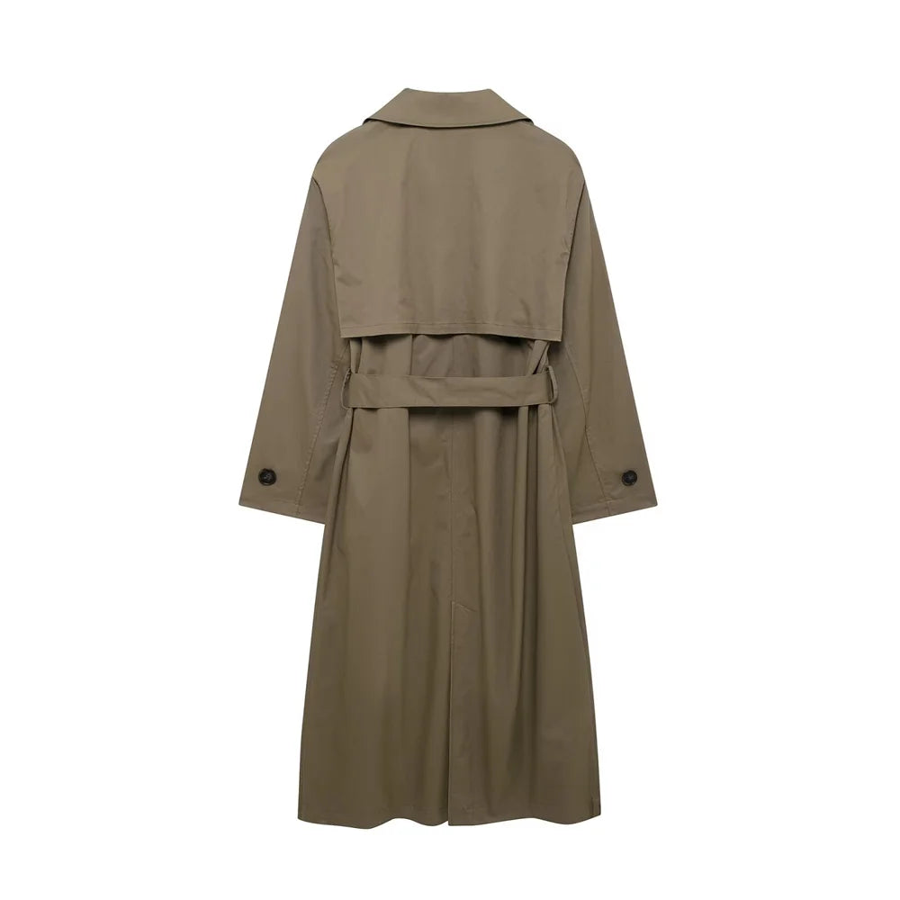 Belt Midi Wind Coat Coat