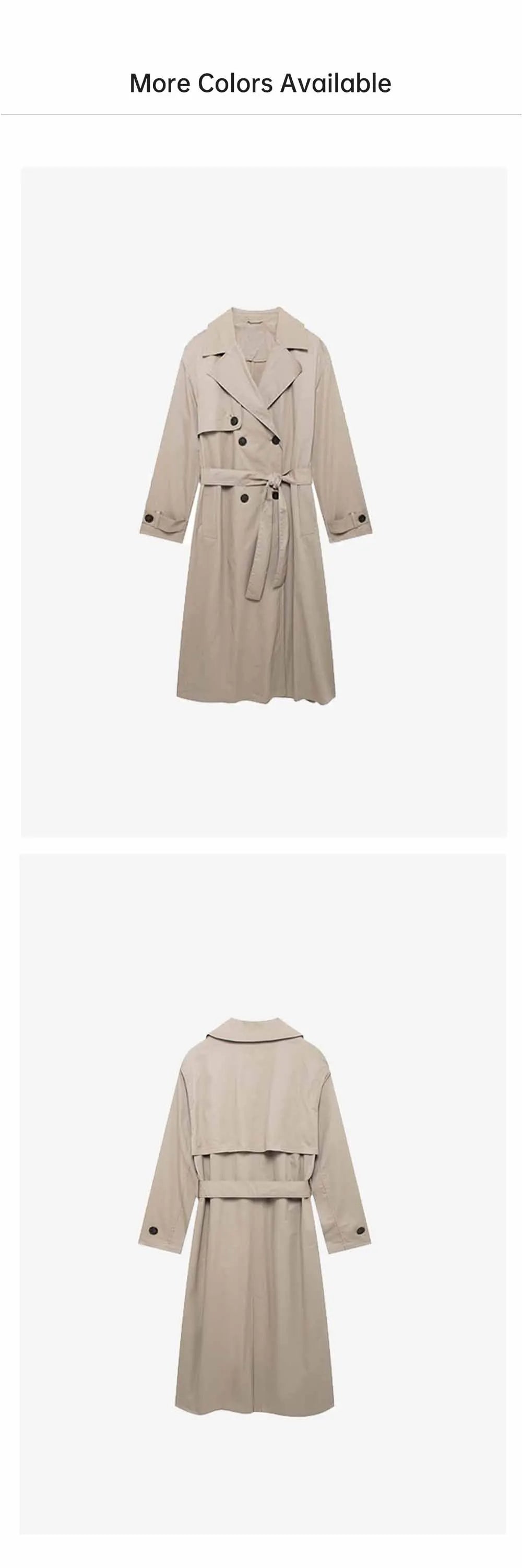 Belt Midi Wind Coat Coat