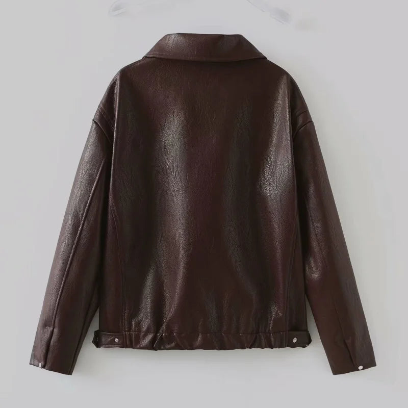 Jacket Cool Girl Slim Chery Red