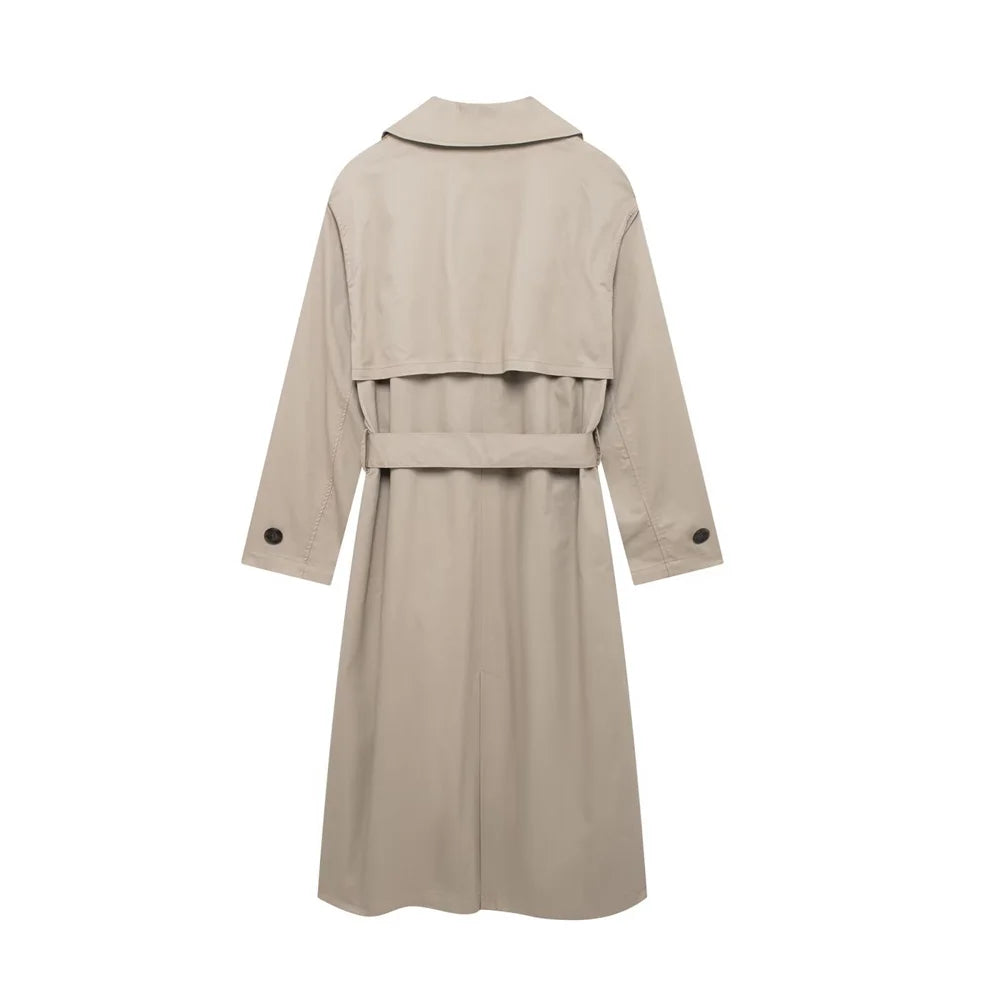 Belt Midi Wind Coat Coat