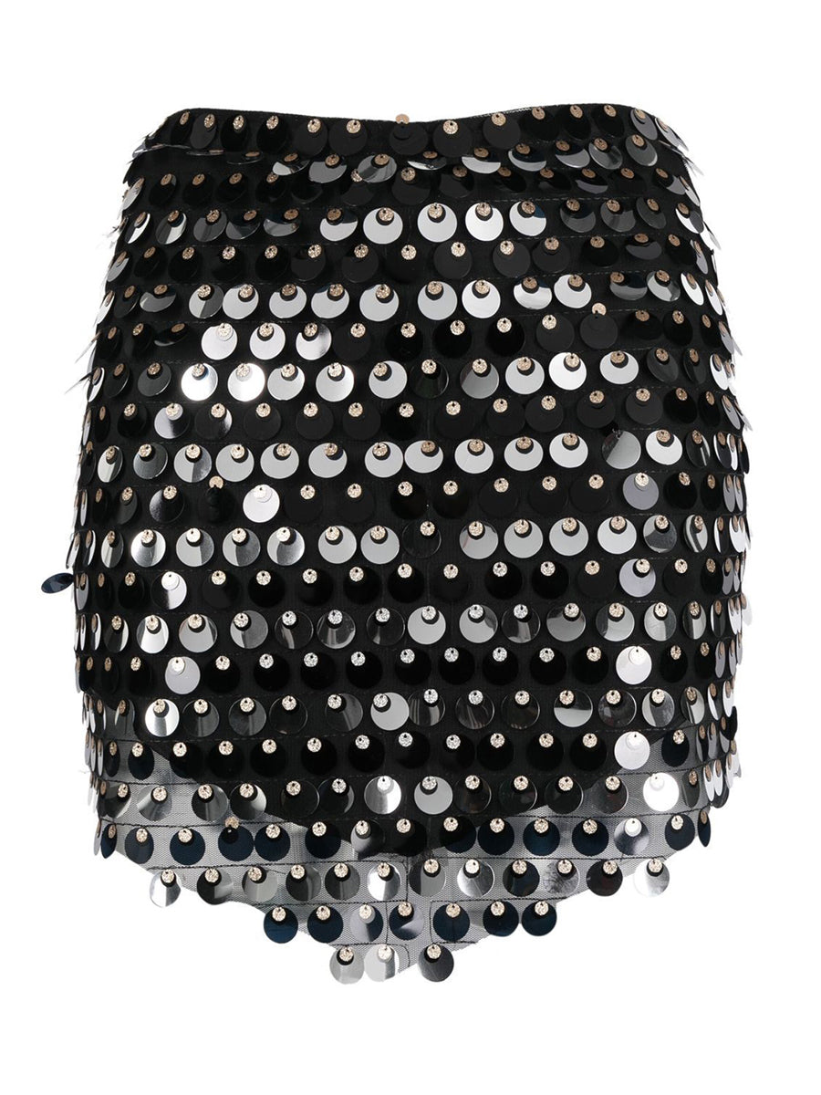 Sequin Low Waist Mini Skirt