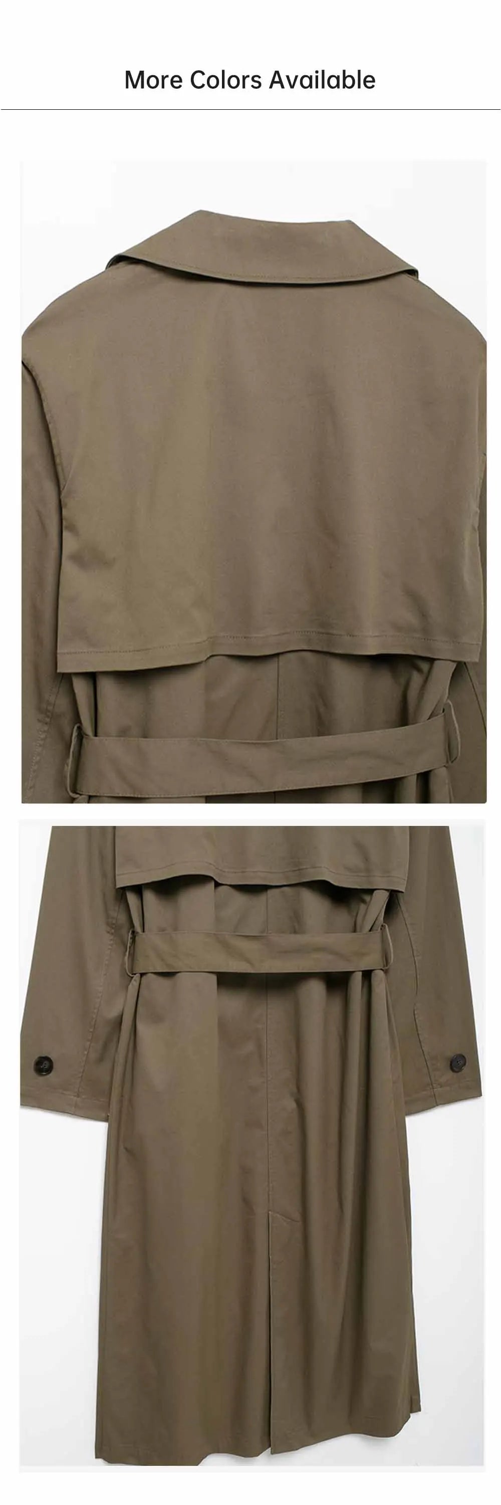 Belt Midi Wind Coat Coat